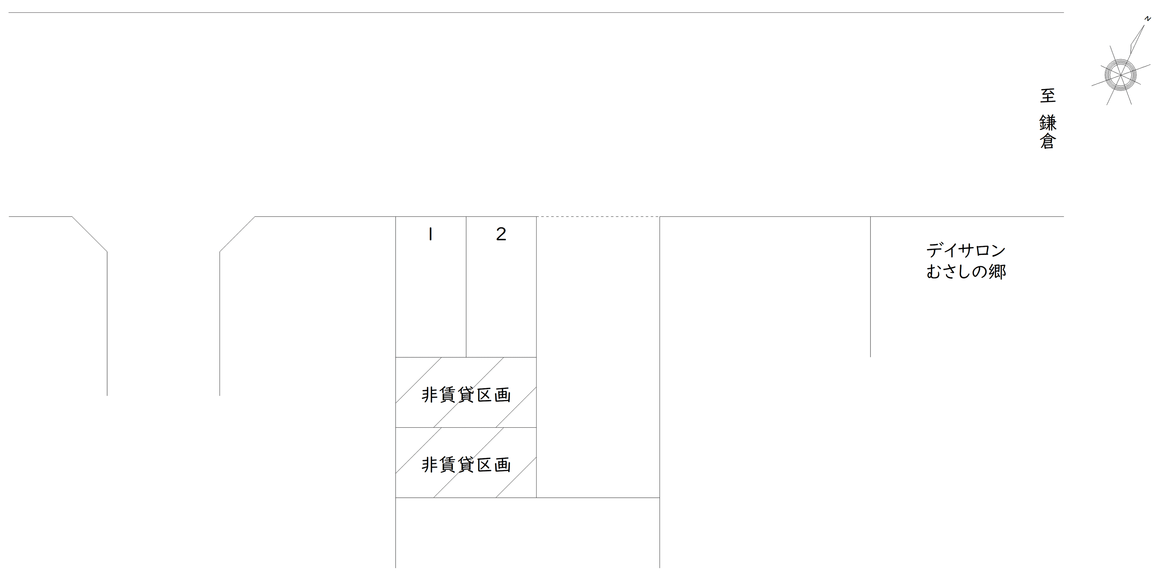 細田4-3望月 駐車場の駐車配置図