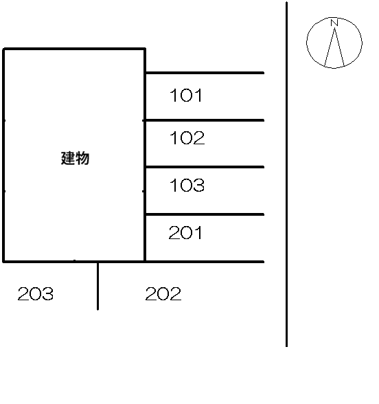 ロアール1の駐車配置図