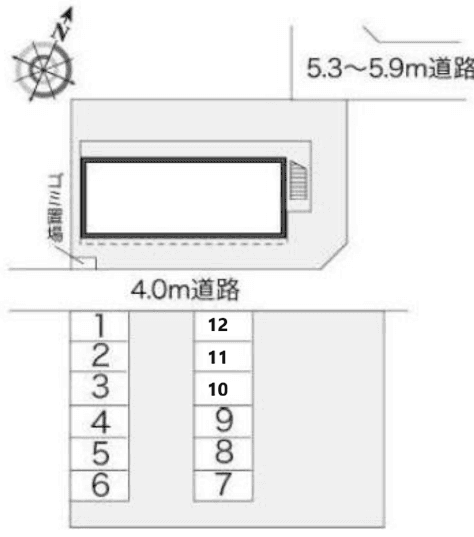 レスポアールの駐車配置図
