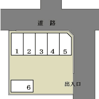 三浦月極駐車場の駐車配置図