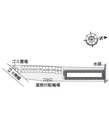 ブルーレイク唐崎(36764)の駐車配置図
