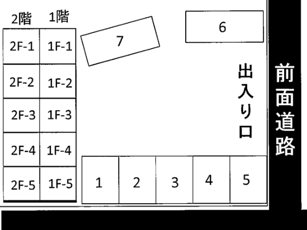 宮田町11番駐車場の駐車配置図