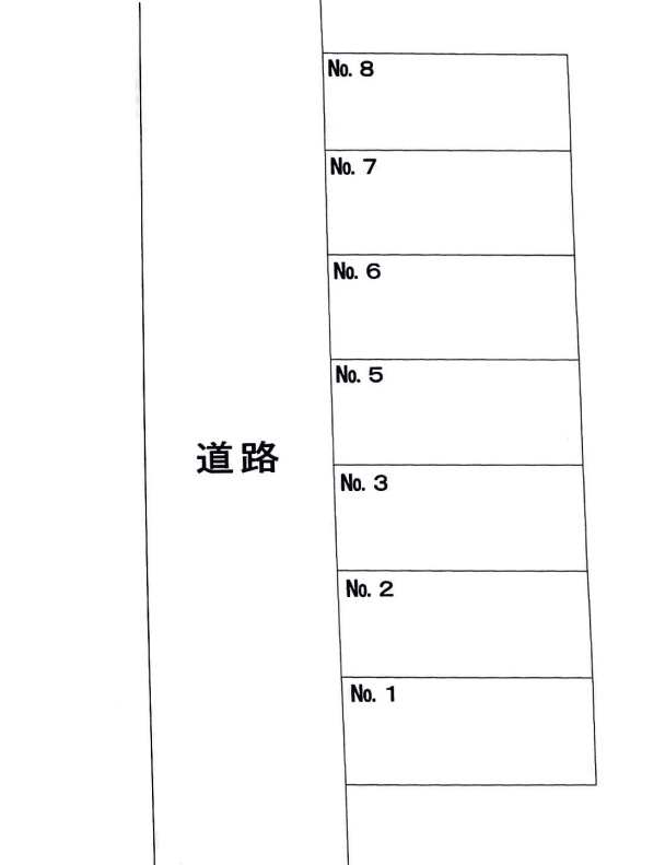 脇山2丁目駐車場の駐車配置図