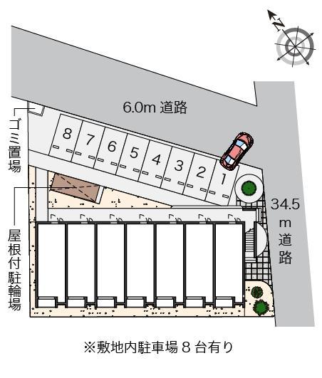 メリッサ(53698)の駐車配置図