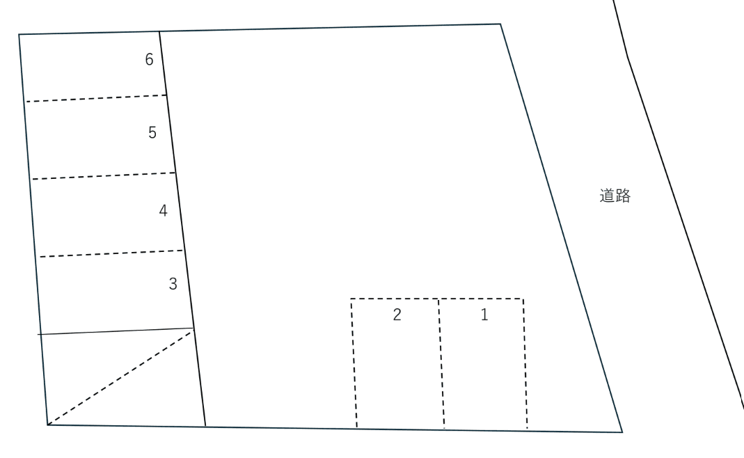 門倉第2駐車場の駐車配置図