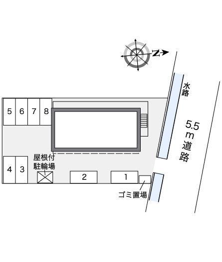 ウエストパーク(25873)の駐車配置図