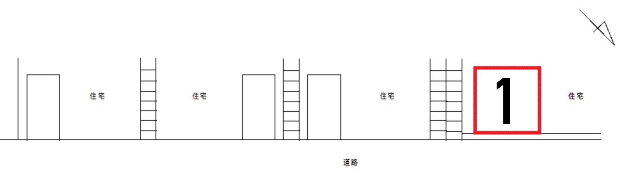 ＦＫ神奈川区西大口駐車場の駐車配置図