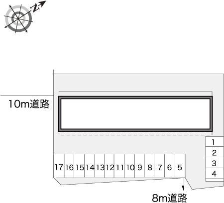 エスポワールⅠ(10101)の駐車配置図