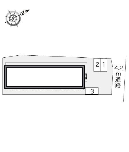 翁樹(23057)の駐車配置図