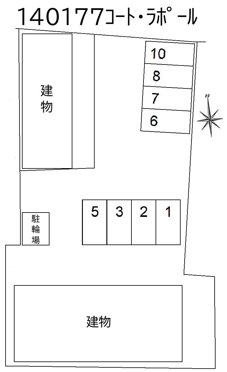 コート・ラポールの駐車配置図