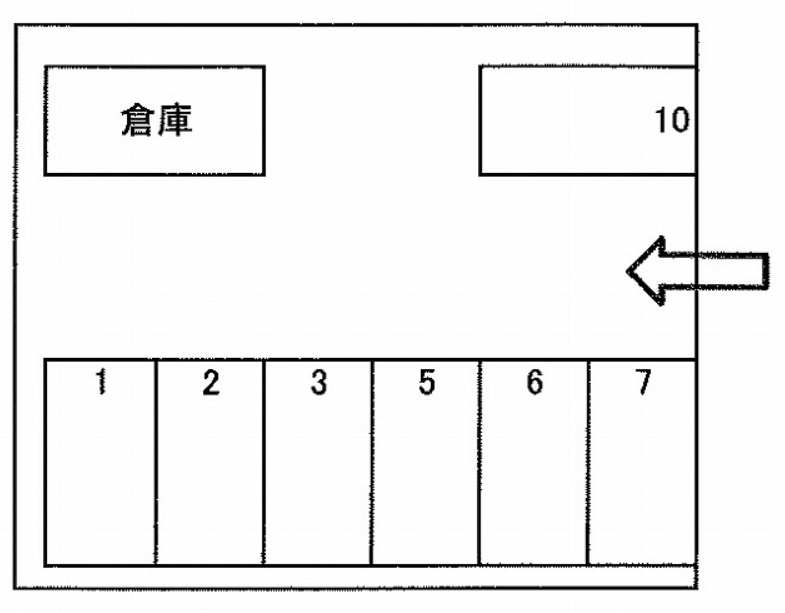 パーク琴塚２の駐車配置図