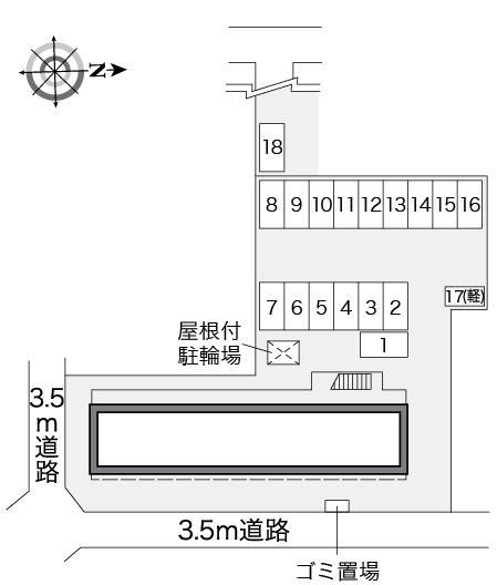 ミリオン(26227)の駐車配置図