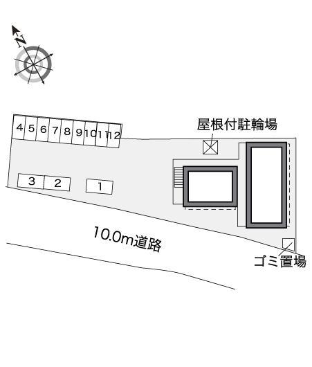 松森台(30820)の駐車配置図