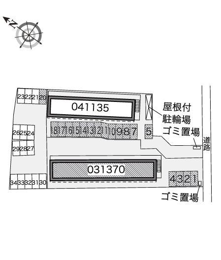 楽来(31370)の駐車配置図