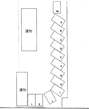 東府中レジデンス駐車場の駐車配置図
