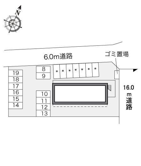 ルミエール野上(23142)の駐車配置図