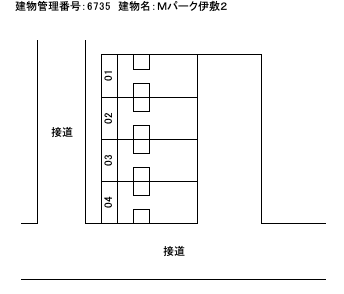 Ｍパーク伊敷２の駐車配置図