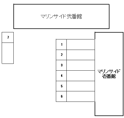 マリンサイド壱番館駐車場の駐車配置図