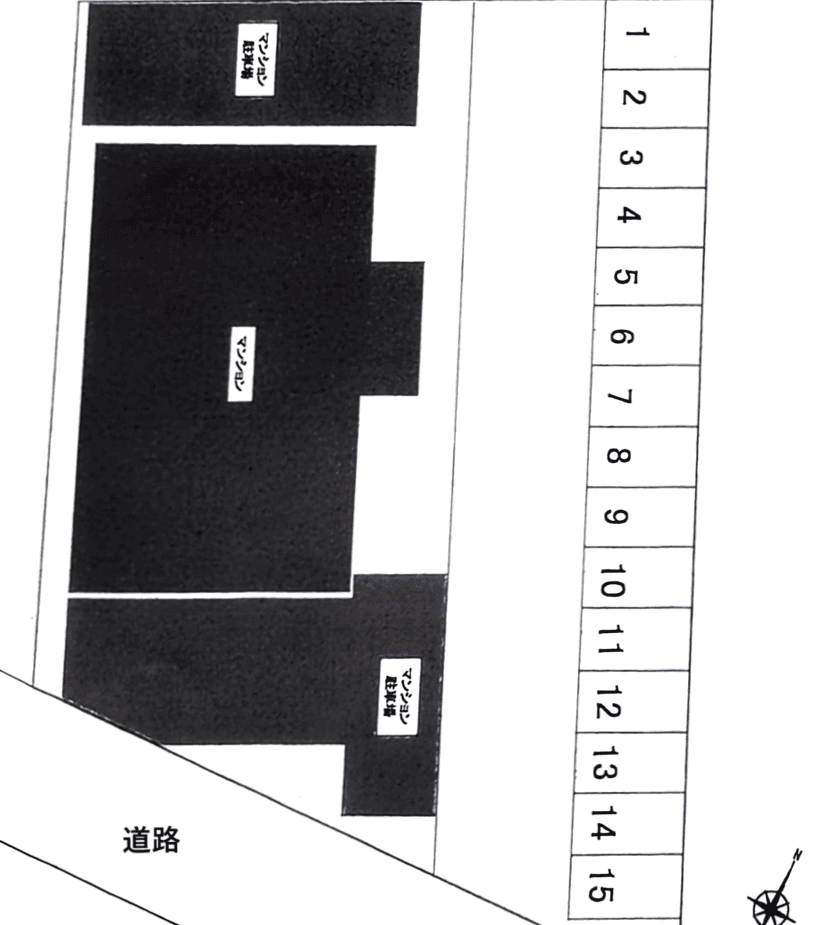 Ａｍａｐｏｌａ月極駐車場の駐車配置図