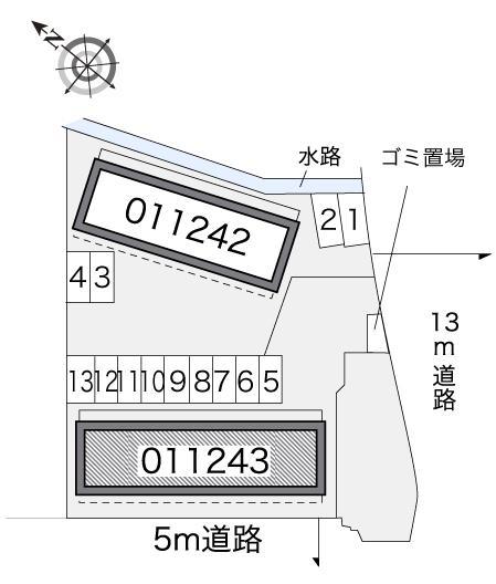 セジュールⅡ(11243)の駐車配置図