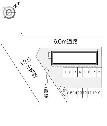 2001(16150)の駐車配置図