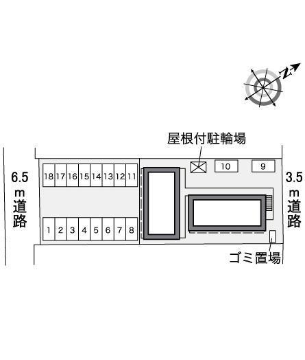セジュール小松(35914)の駐車配置図
