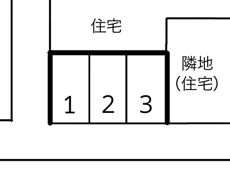 山口駐車場.の駐車配置図