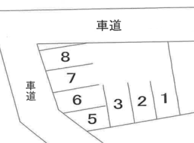 旭　駐車場の駐車配置図