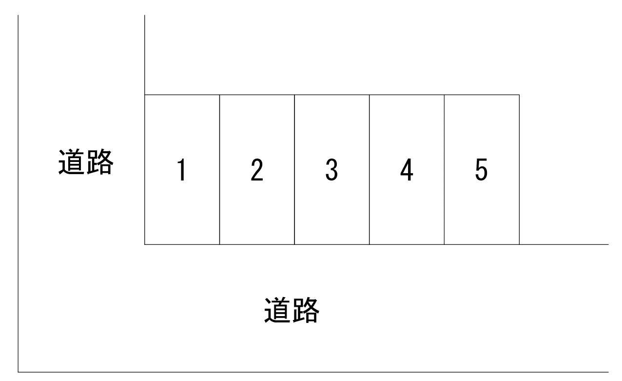 伏古6条4丁目駐車場の駐車配置図