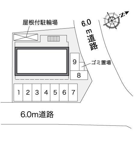 ヒルサイドフラット(37710)の駐車配置図