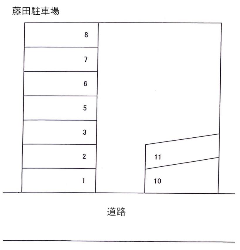藤田駐車場の駐車配置図