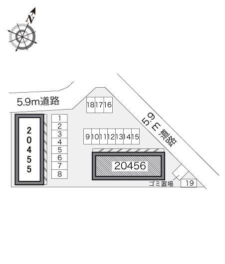 ＪＯＹⅡ(20456)の駐車配置図