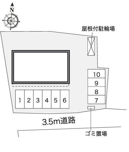 山ノ手２(41320)の駐車配置図
