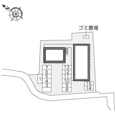 サンヒルズ(21066)の駐車配置図