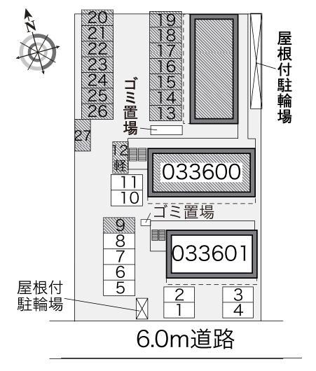 ＳＯＡＲＥＲⅢ(33600)の駐車配置図