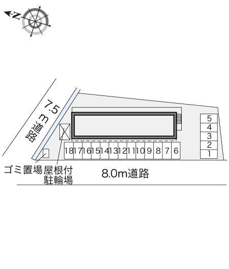 グリーンパーク(28642)の駐車配置図