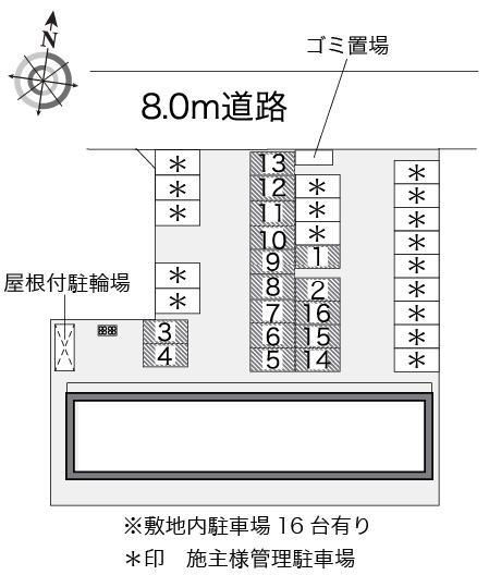エスト・リヴィエール(20464)の駐車配置図
