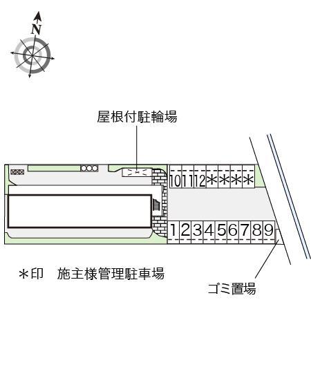名和北(17342)の駐車配置図