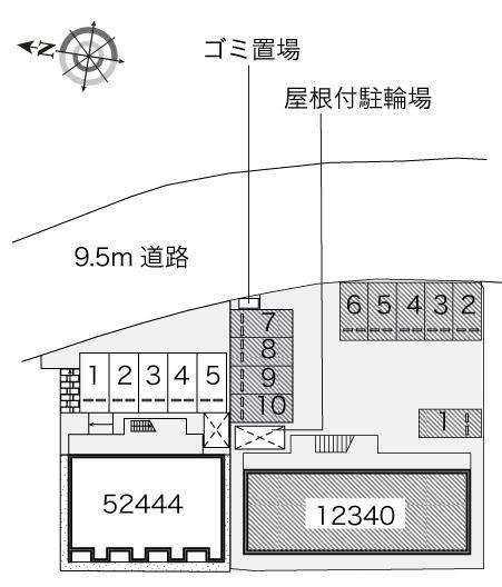 幸神(12340)の駐車配置図