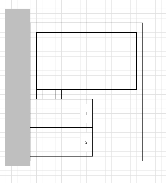 緑ヶ丘・平川駐車場の駐車配置図