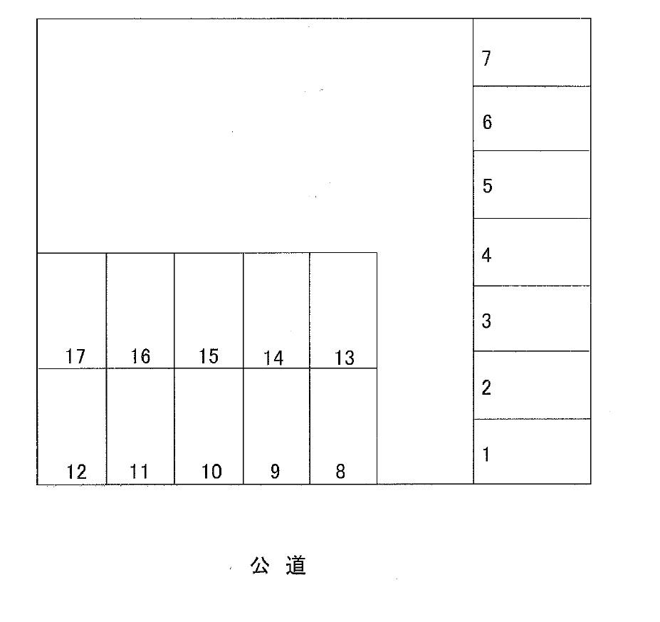 Ｓ・Kパーキングの駐車配置図