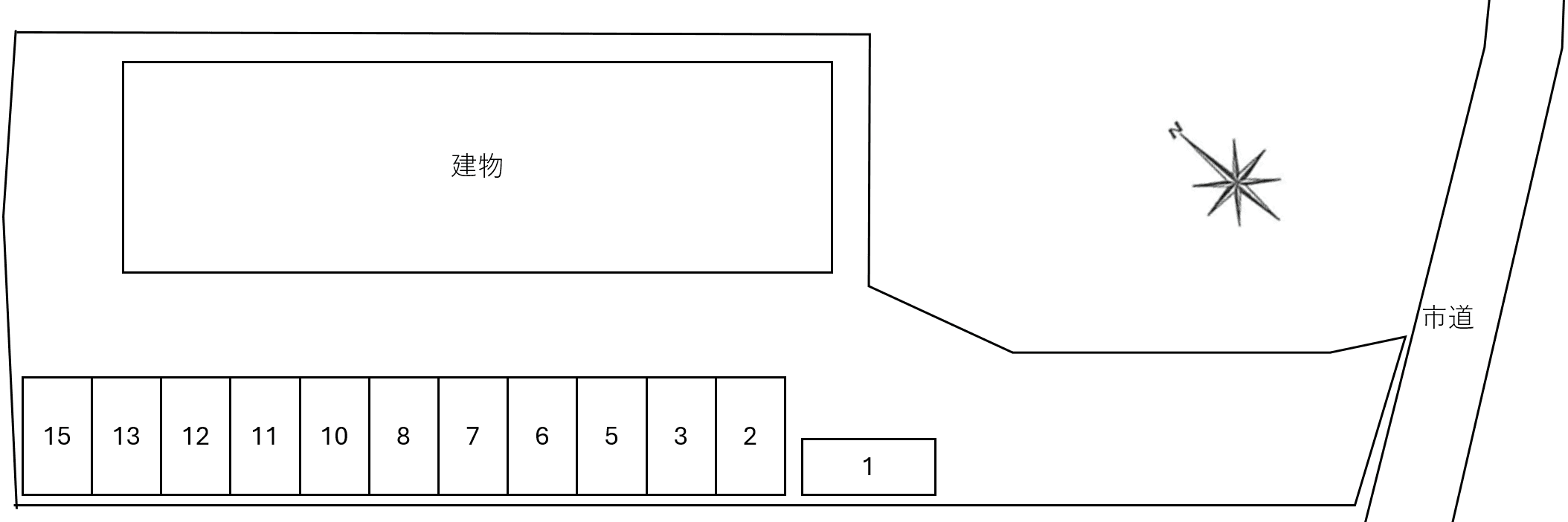 ウイングコート.ラーク別駐車場の駐車配置図