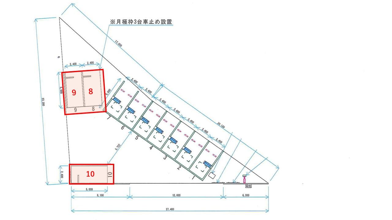 香椎駅前２丁目第１の駐車配置図
