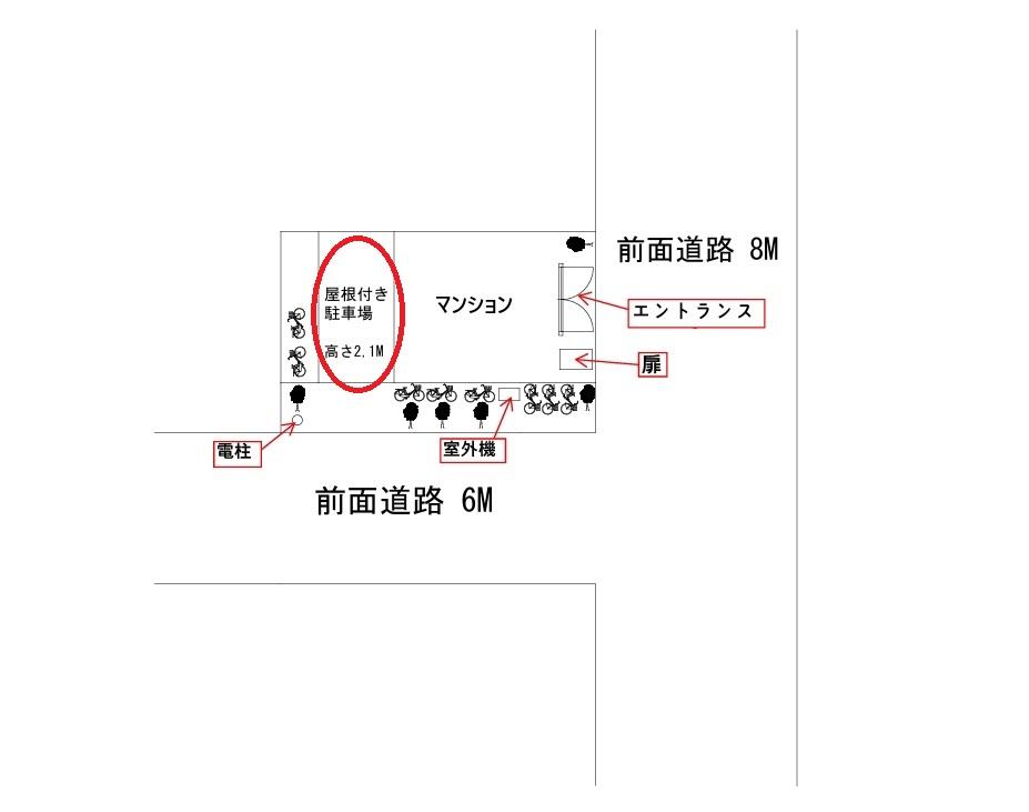 元浅草4丁目 駐車場の駐車配置図