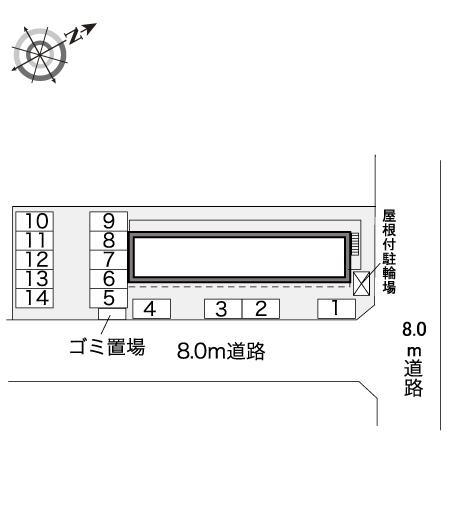ＫＯＧＡＮＥ２００６(30628)の駐車配置図
