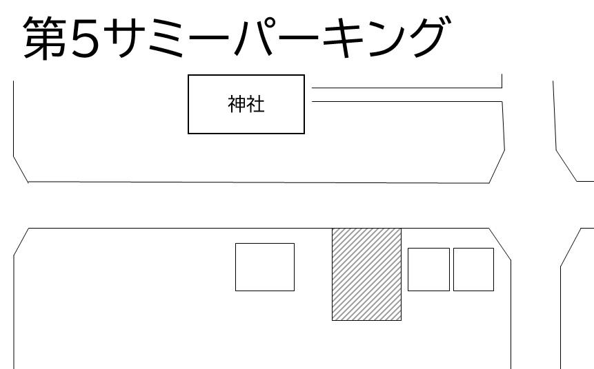 第５サミーパーキングの駐車配置図