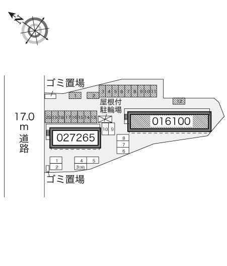 海渡瀬(16100)の駐車配置図