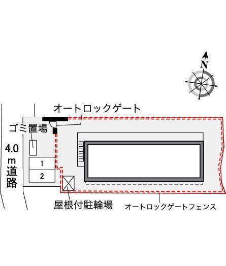 クレストヒルズ向原(35202)の駐車配置図