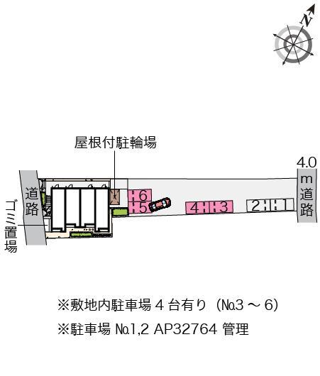 クレイノ郁(57112)の駐車配置図