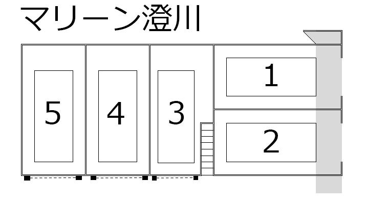 マリーン澄川の駐車配置図